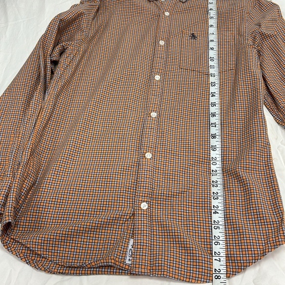 on original penguin by munsingwear Men's plaid shirt 100% cotton size S/P - Picture 10 of 15